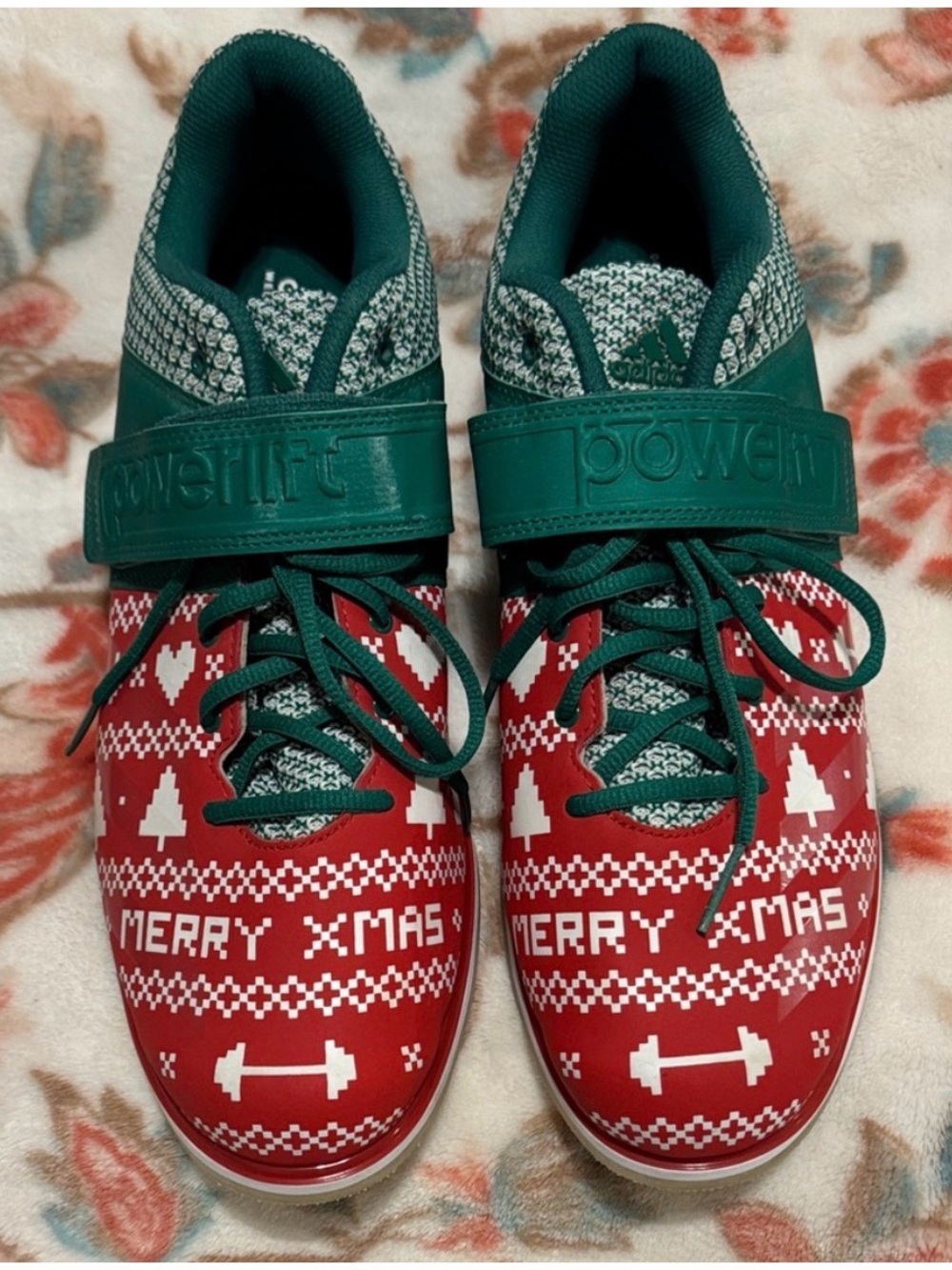 adidas Red & Green Merry XMAS Holiday Sneakers